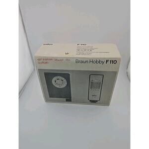 Vintage Braun Hobby F110 Electronic Flash Unit w/ Box & Manual - Untested. Read